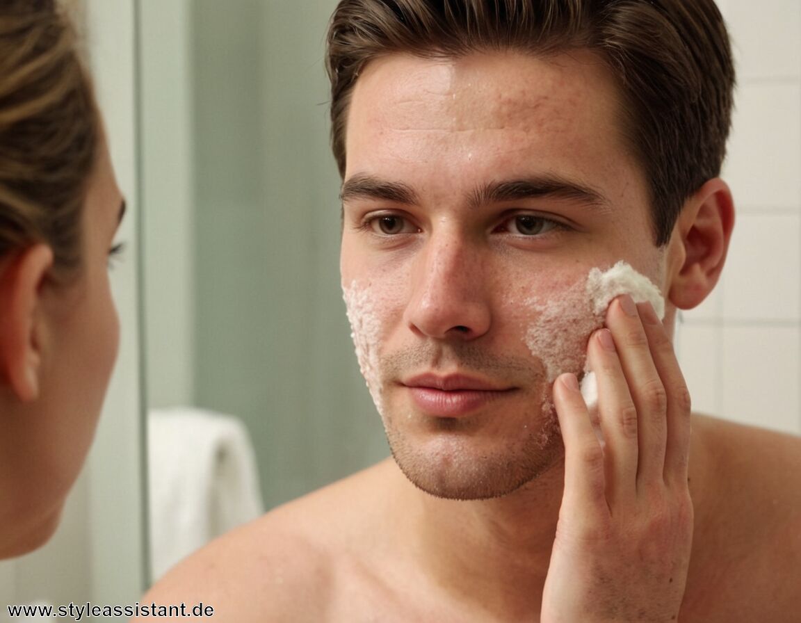 Peeling maximal einmal pro Woche anwenden - Gesichtspflege Männer Akne » Effektive Hilfe bei Hautproblemen