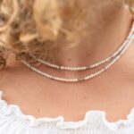 white beaded necklace